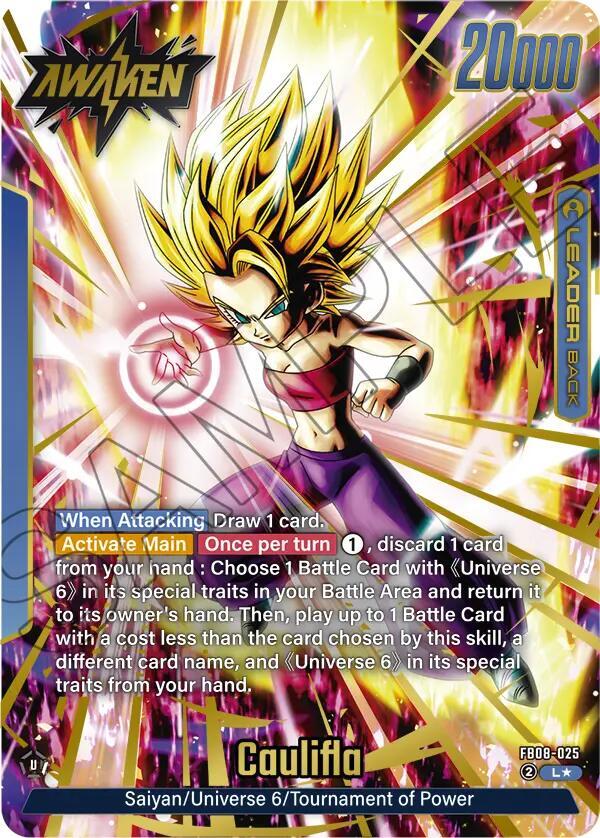 Caulifla - FB08-025 (Alternate Art) - Saiyan's Pride (FB08)