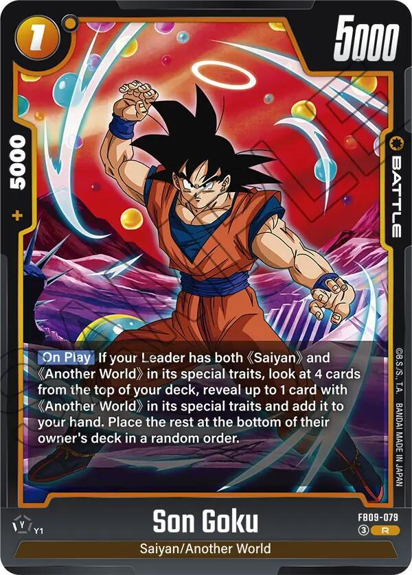 Son Goku - FB09-079 Normal Rare Dual Evolution FB09-079 NM