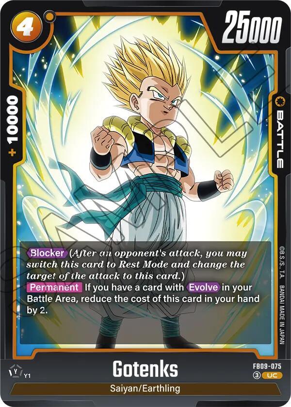 Gotenks - FB09-075 Normal Uncommon Dual Evolution FB09-075 NM
