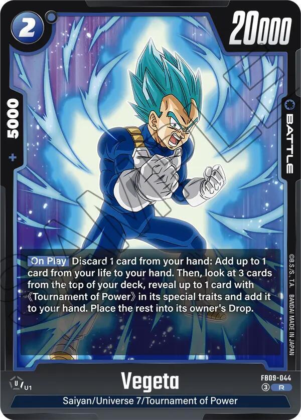 Vegeta - FB09-044 Normal Rare Dual Evolution FB09-044 NM