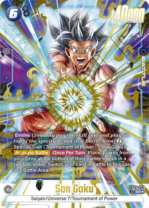 Son Goku - FB09-037 (Alternate Art) Normal Super Rare Dual Evolution FB09-037 NM