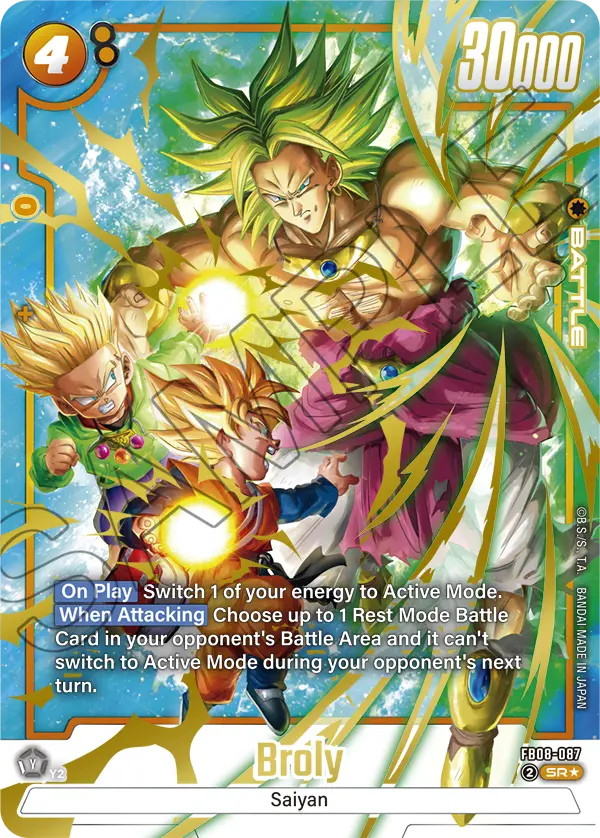 Broly - FB08-087 (Alternate Art) - Saiyan's Pride (FB08)