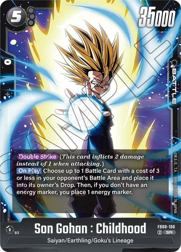 Son Gohan : Childhood - FB08-106 - Saiyan's Pride (FB08)