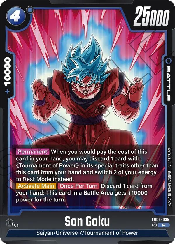 Son Goku - FB09-035 Normal Rare Dual Evolution FB09-035 NM