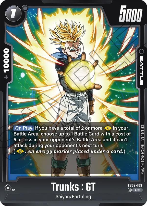 Trunks: GT - FB09-109 Normal Uncommon Dual Evolution FB09-109 NM
