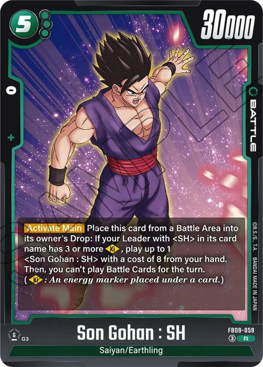 Son Gohan: SH - FB09-059 Normal Rare Dual Evolution FB09-059 NM