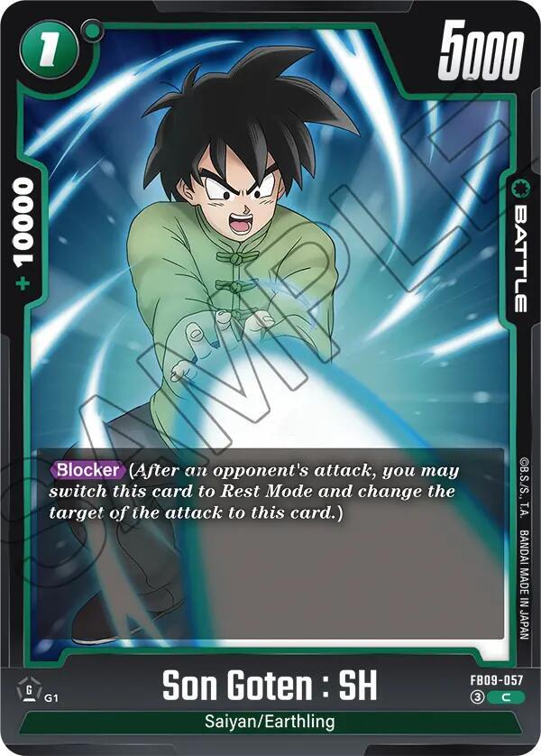 Son Goten: SH Normal Common Dual Evolution FB09-057 NM