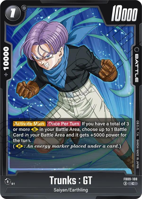 Trunks: GT - FB09-108 Normal Common Dual Evolution FB09-108 NM