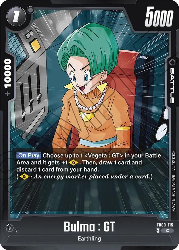 Bulma: GT Normal Common Dual Evolution FB09-115 NM