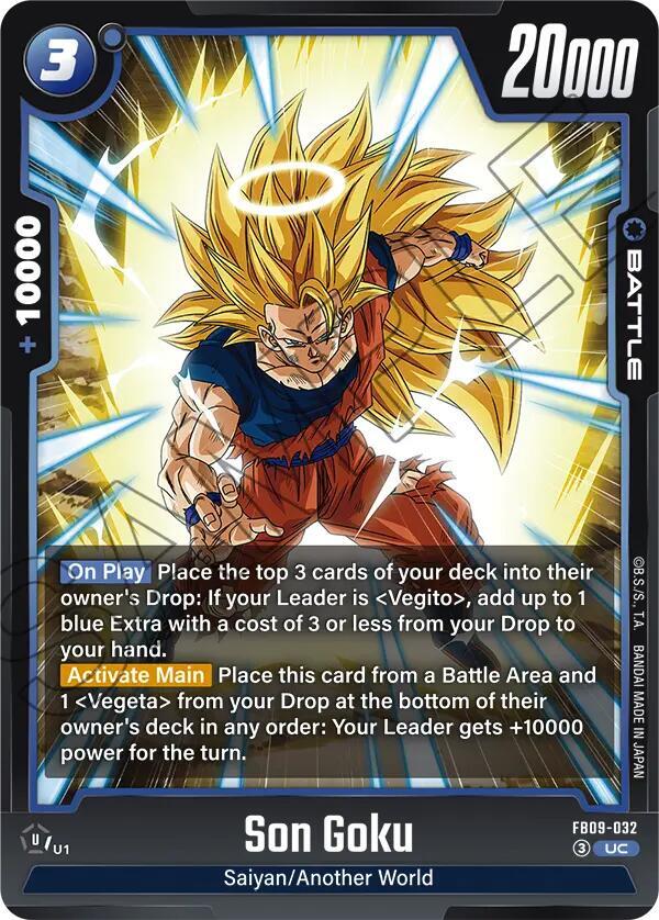Son Goku - FB09-032 Normal Uncommon Dual Evolution FB09-032 NM