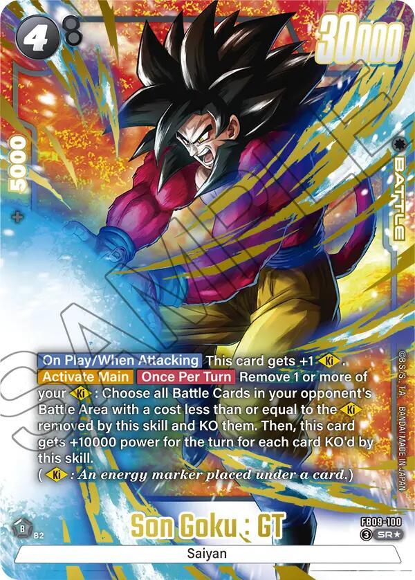 Son Goku: GT - FB09-100 (Alternate Art) Normal Super Rare Dual Evolution FB09-100 NM