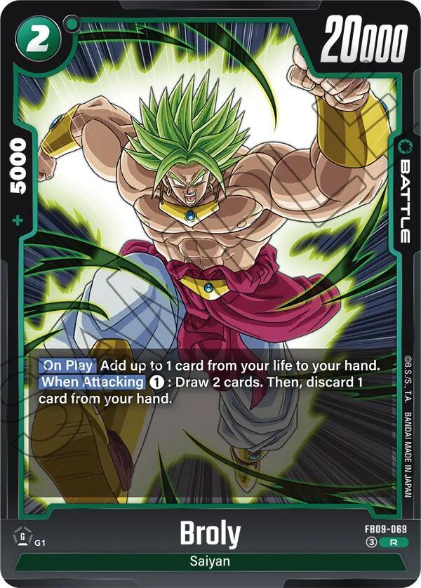 Broly Normal Rare Dual Evolution FB09-069 NM