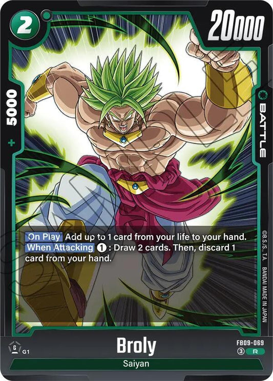 Broly Normal Rare Dual Evolution FB09-069 NM
