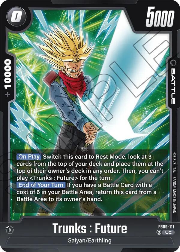 Trunks: Future Normal Uncommon Dual Evolution FB09-111 NM