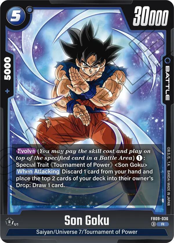 Son Goku - FB09-036 Normal Rare Dual Evolution FB09-036 NM