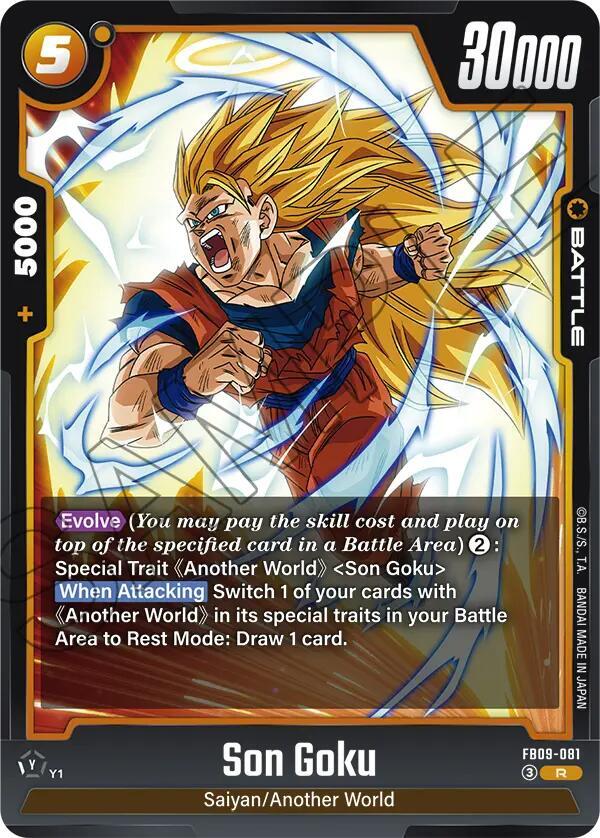 Son Goku - FB09-081 Normal Rare Dual Evolution FB09-081 NM