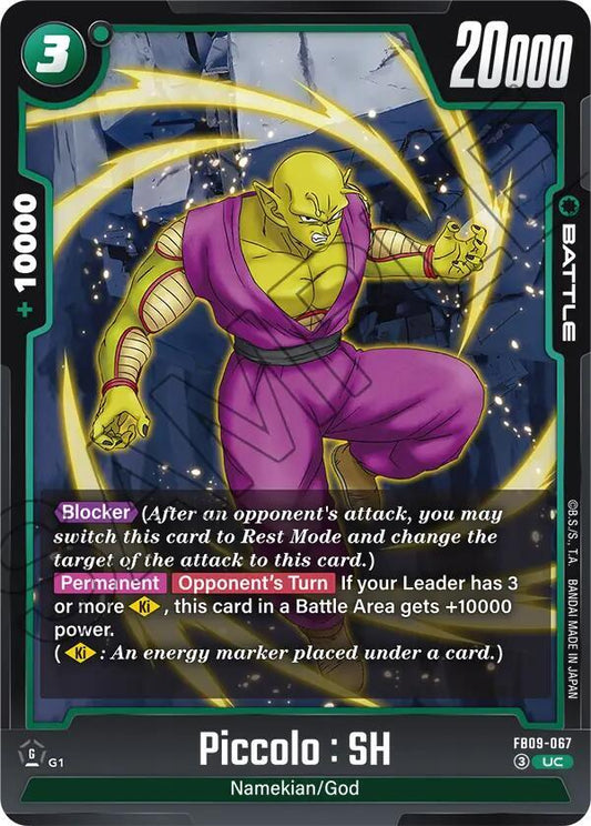 Piccolo: SH - FB09-067 Normal Uncommon Dual Evolution FB09-067 NM