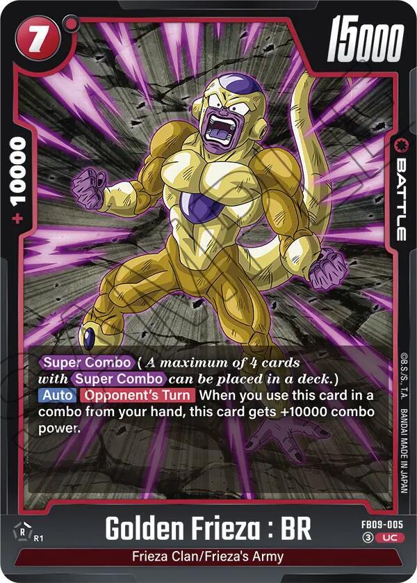Golden Frieza: BR Normal Uncommon Dual Evolution FB09-005 NM