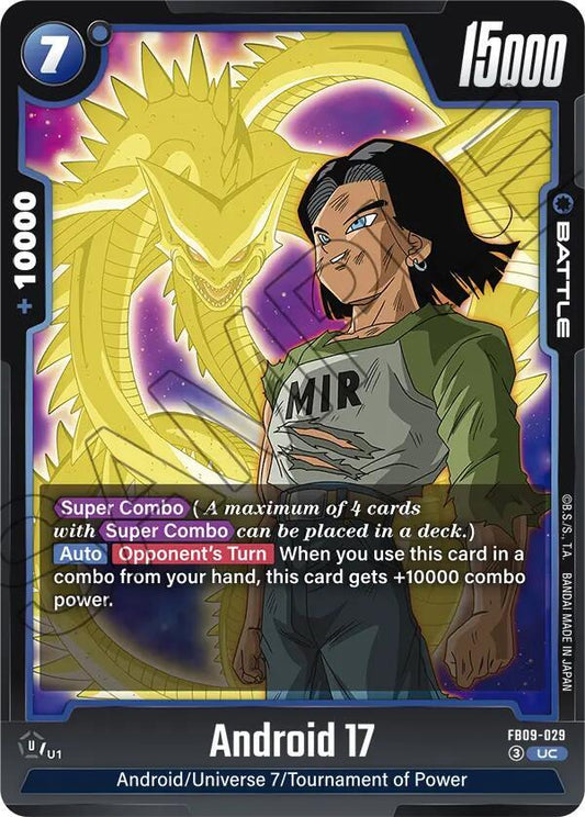 Android 17 - FB09-029 Normal Uncommon Dual Evolution FB09-029 NM