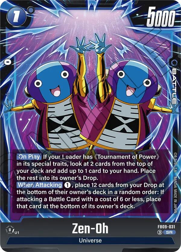 Zen-Oh - FB09-031 Normal Super Rare Dual Evolution FB09-031 NM