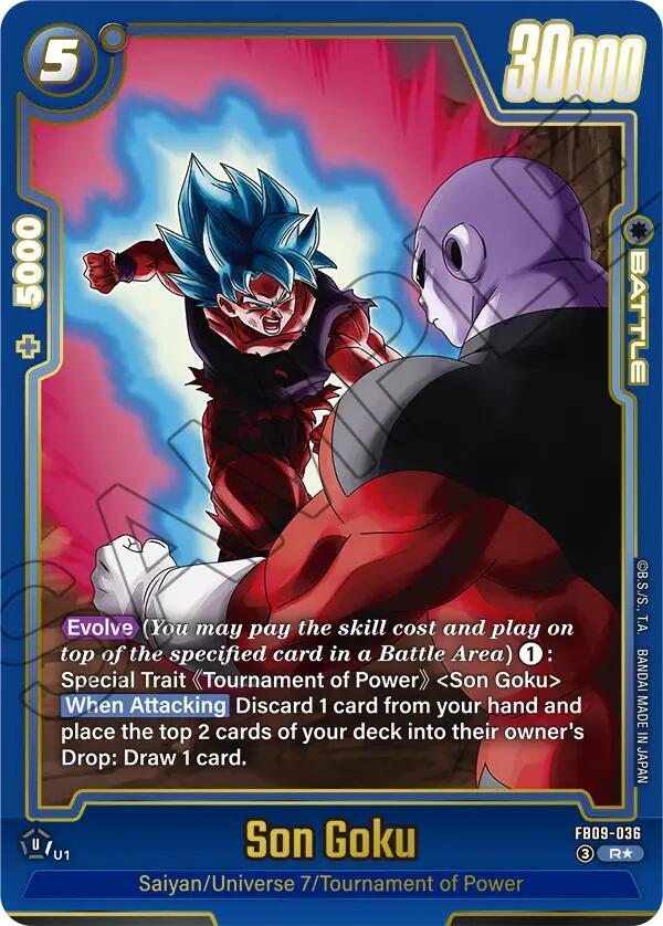 Son Goku - FB09-036 (Alternate Art) Normal Rare Dual Evolution FB09-036 NM