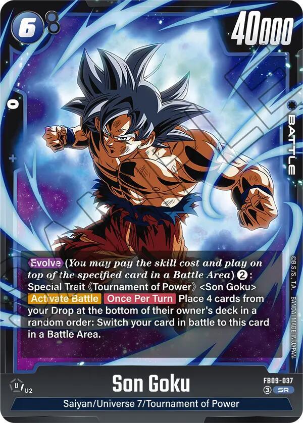 Son Goku - FB09-037 Normal Super Rare Dual Evolution FB09-037 NM