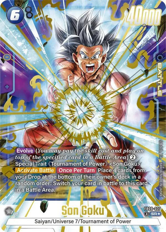 Son Goku - FB09-037 (Alternate Art) Normal Super Rare Dual Evolution FB09-037 NM