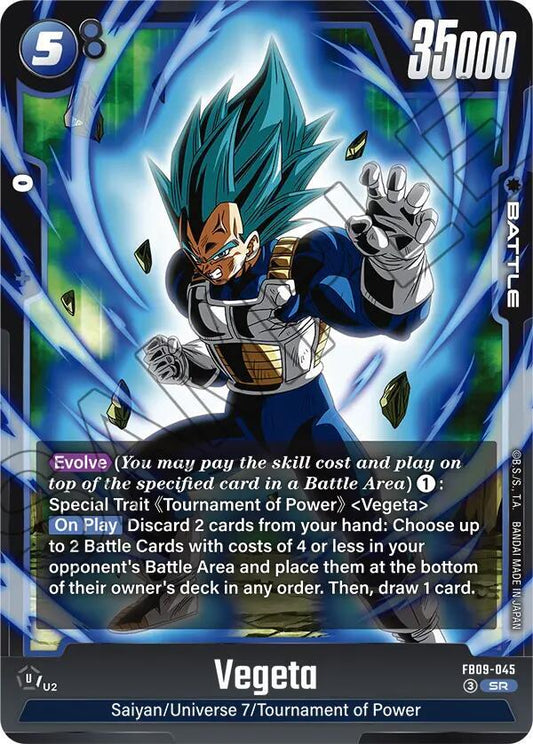 Vegeta - FB09-045 Normal Super Rare Dual Evolution FB09-045 NM