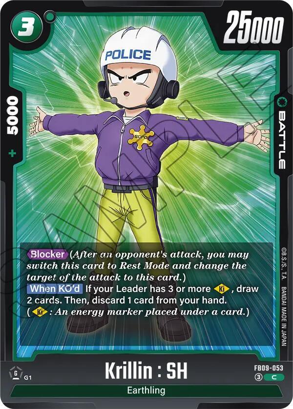 Krillin: SH Normal Common Dual Evolution FB09-053 NM