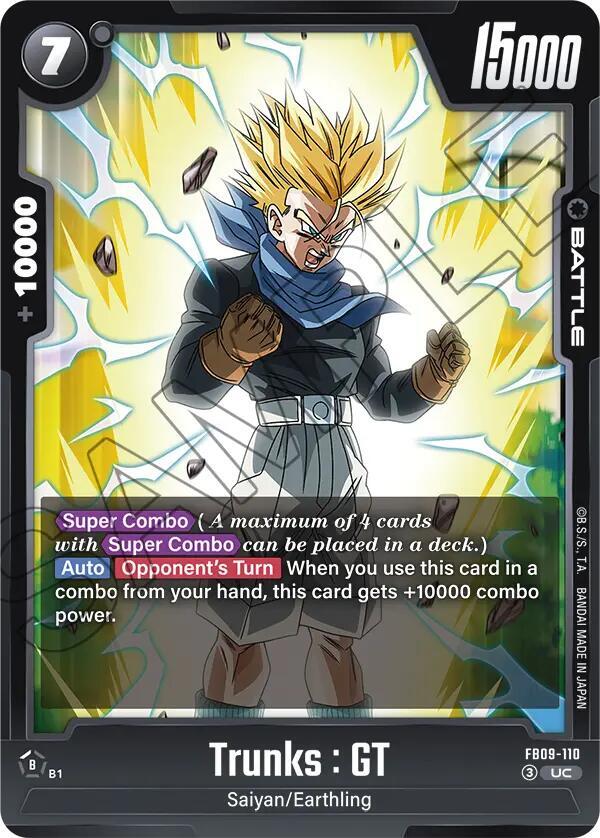 Trunks: GT - FB09-110 Normal Uncommon Dual Evolution FB09-110 NM