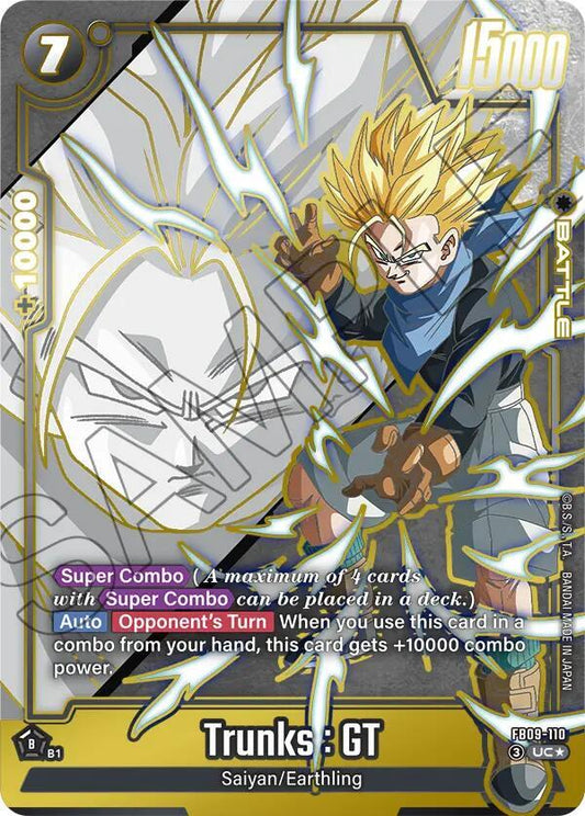 Trunks: GT - FB09-110 (Alternate Art) Normal Uncommon Dual Evolution FB09-110 NM
