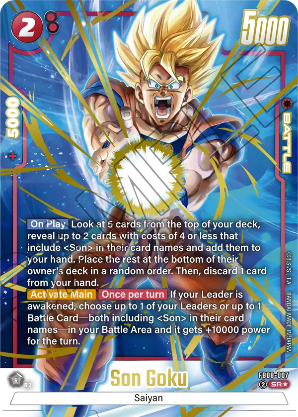 Son Goku - FB08-007 (Alternate Art) - Saiyan's Pride (FB08)